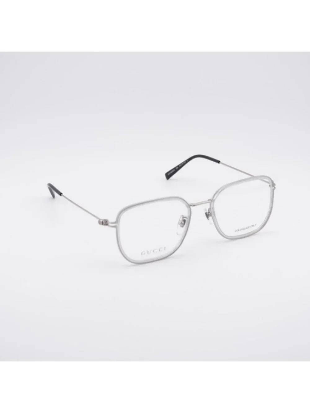 Gucci GG1852OA 004 Eyeglasses Grey / Silver 53mm Square Frame